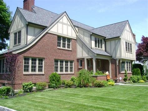 tudor house exterior makeover|siding for tudor style house.